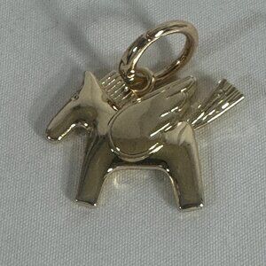 Pegasus Gold Plated Purse Charm, Key Chain, Phone Charm